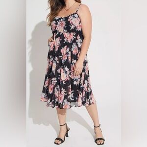 New Torrid Pink Spaghetti Strap Sundress for Wedding Guest